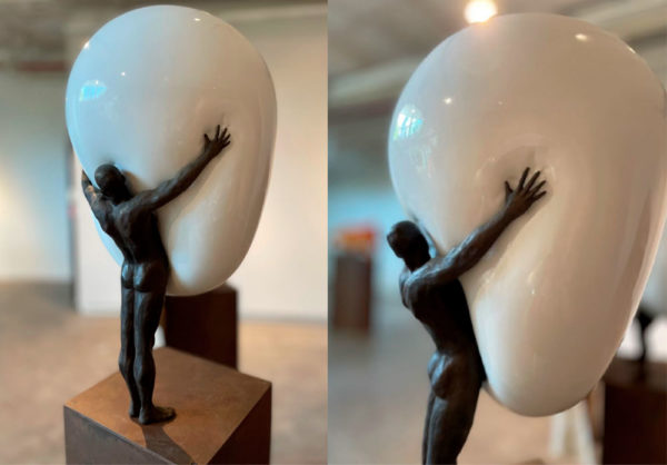 Carlos-Fernandez-Fiebre-bronce-y-resina,-70-x-35-x-40-cm-base-fierro-90-cm-8450000-galeria-la-sala