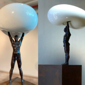 Carlos-Fernandez,-Levante-extendido,-bronce-y-resina,-85-x-40-x-30-cm-base-fierro-90-cm-$8450000-galeria-la-sala