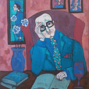 Pilar-Contardo-Los-pensamientos-de-don-Sergio-oleo-sobre-tela-70x60-cm-693000-galeria-la-sala