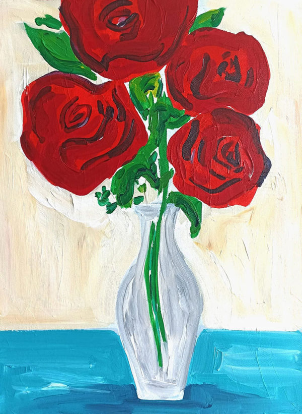 Antonia-Boza,-Arreglo-del-Mall-Chino,-mixta-sobre-tela,-40-x-30-cm-galeria-la-sala