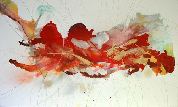 Margarita Garces, Aldebaran, oleo sobre tela, 100x200 cm, 3570000 galeria la sala