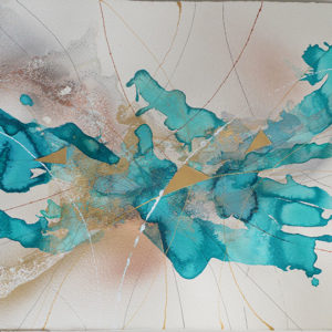 Margarita Garces, Biham, acrilico sobre papel, 59x74 cm, 860000 galeria la sala