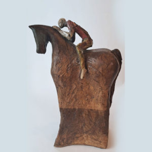 maria-Eliana-Herrera,-Caballo-I,-ceramica-gres-esmaltada,-16-x-8-x-12-cm-360000--galeria-la-sala-B
