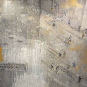 Matias-Vergara,-Periplo,-oleo,-acrilico-y-carboncillo,-170-x-170-cm-6500000-galeria-la-sala