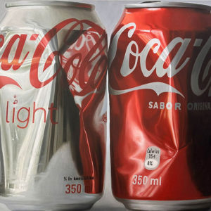 Felipe-Riesco,-Latas-Coca-Colas,-120-x-110-cm,-oleo-sobre-tela-6600000-galeria-arte-la-sala
