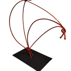 Juan-Mansilla-Abstracto-rojo-fierro-esmaltado-31-x-40-x-15-cm-200000-galeria-la-sala