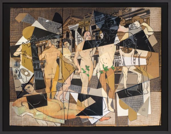 Sebastian-Valenzuela-Fiesta-Interminable,-oleo-y-lapiz-sobre-carton,-158-x-126-cm-galeria-la-sala