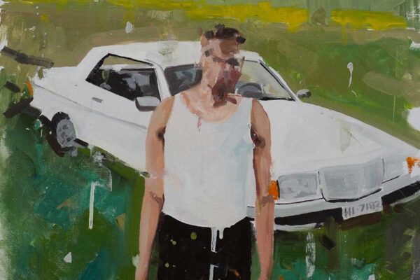 Felipe-Achondo-1980-Mercedes-Benz--280CE-Coupe-oleo-sobre-tela-galeria-la-sala